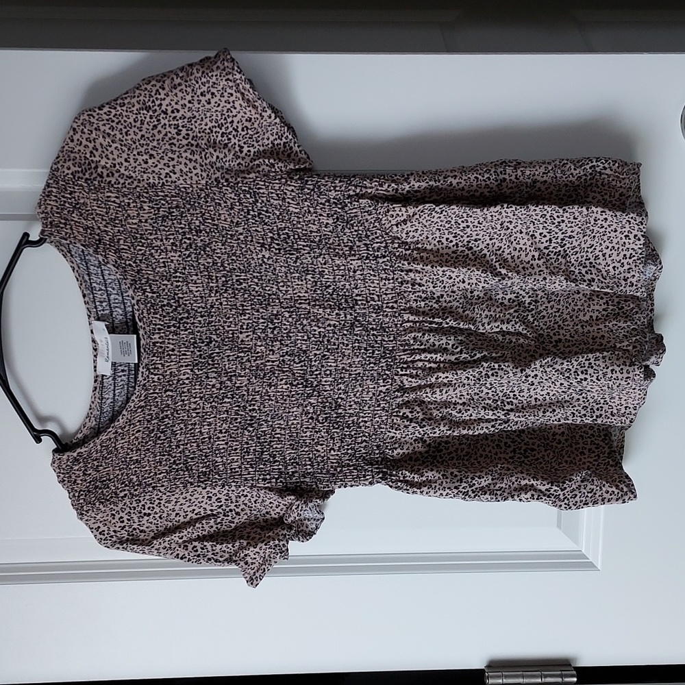 Urban romantics short sleeve top black/brown small